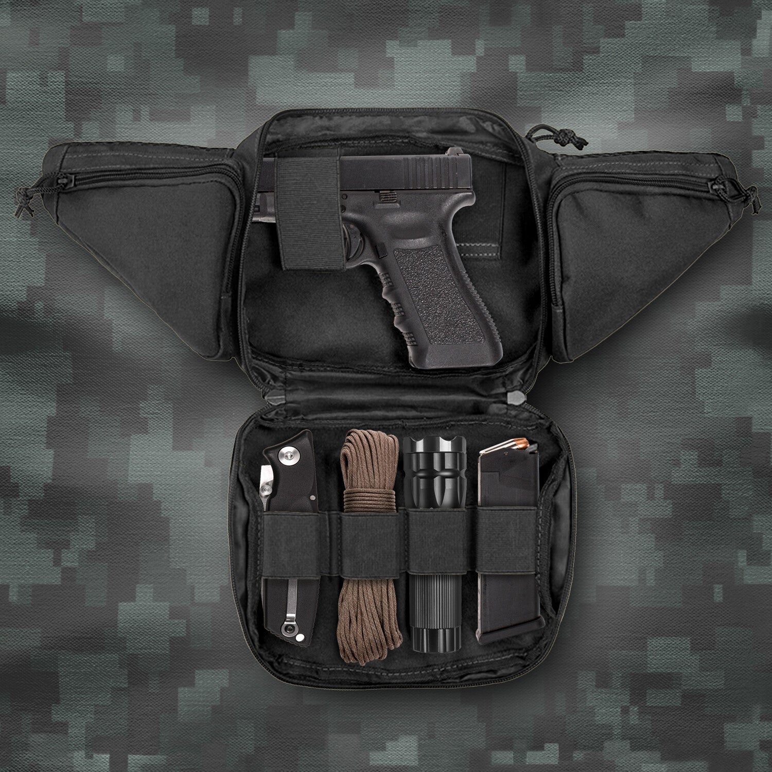 Tactical Concealed Carry Fanny Pack Holster Pouch Pistol Waist Gun Bag Belt
