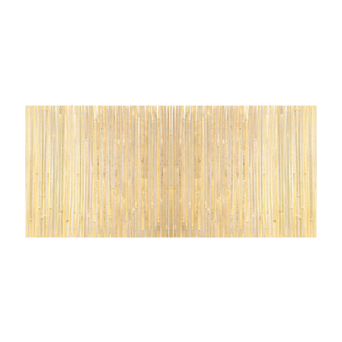 Natural Bamboo Slat Screening Privacy Bamboo Slat Fence 3 Ft H X 19.6 Ft L