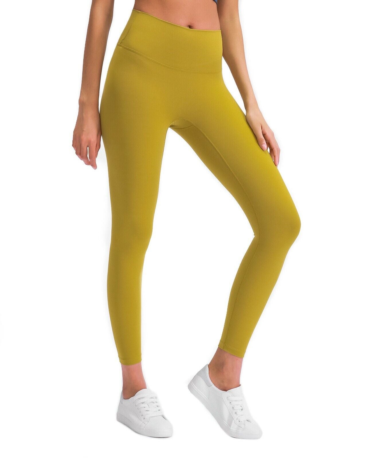 Ultra-Soft High Waisted Women’s Leggings - Seamless 7/8 Stretch Fit, Slim Tummy Control, Non-See-Through for Yoga, Sports, Everyday Comfort