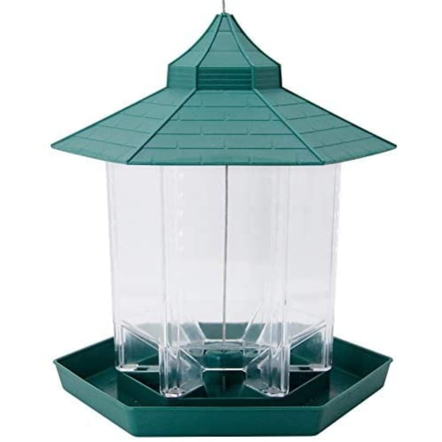 Alimentador De Aves Salvajes a Prueba De Ardilla Panorámica Colgante De Patio Exterior