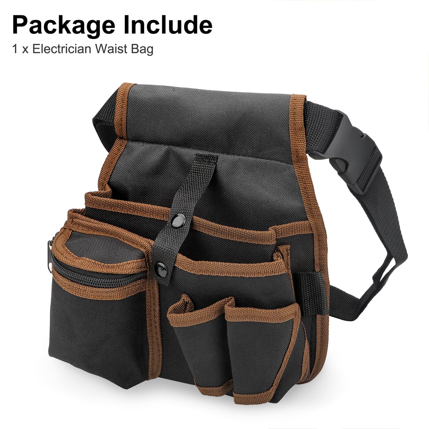 Electrician Pouch Tool, Oxford Waist Tool Bag Belt Pouch Hardware Organizer