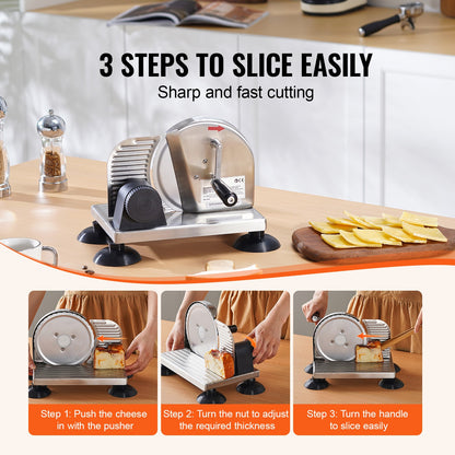 Manual Bread Slicer 0-6" Cheeser Butter Cutting for Kitchen Restaurant