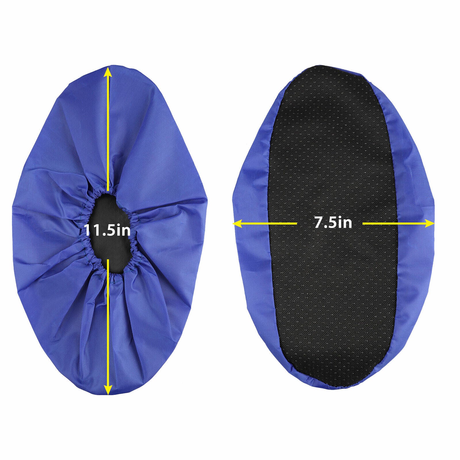 2 Pairs Reusable Waterproof Shoe Covers Slip-Resistant Overshoes Rain Boots