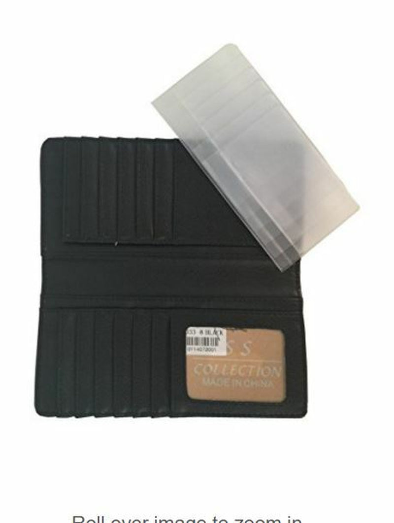 Cross Mens Wallet Western Bifold Check Book Style W058 Black