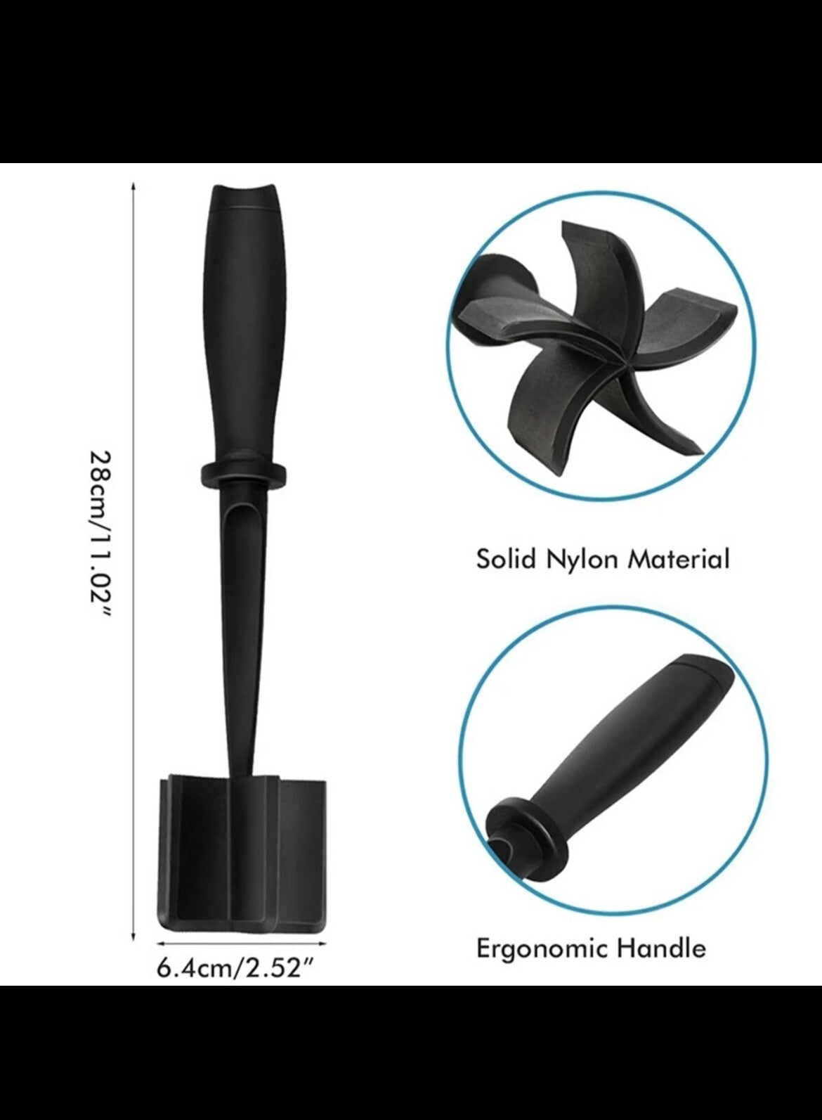 Meat Hamburger Chopper Heat Resistant Utensil Ground Beef Potato Masher Spatula