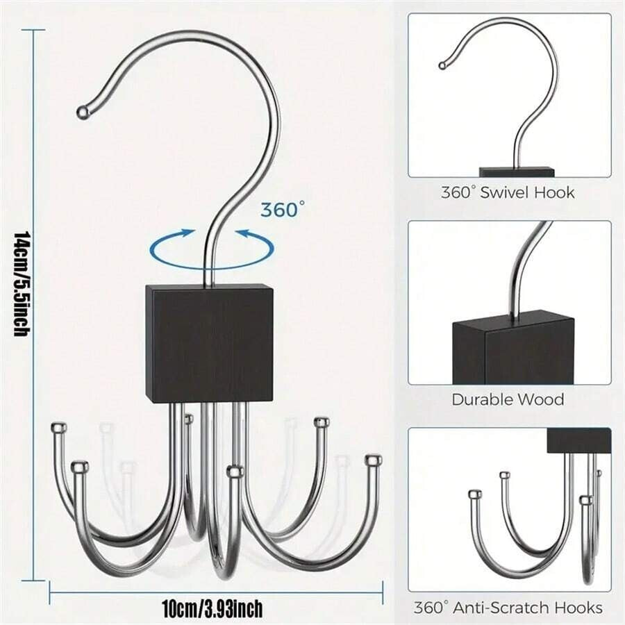 1 Pc Hanger Belt Organizer Rack Space Saving Closet Organizer Hooks for Home New