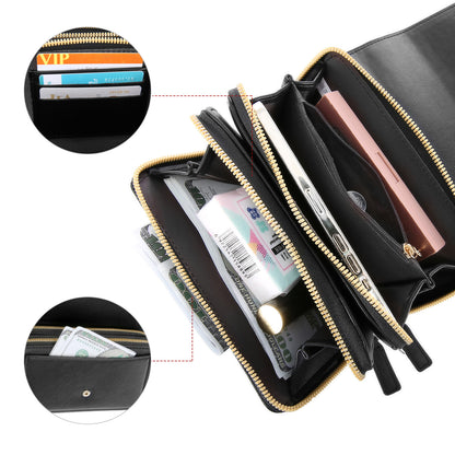 Women Ladies Crossbody Wallet Leather Phone Purse Clutch Card Holder Handbag