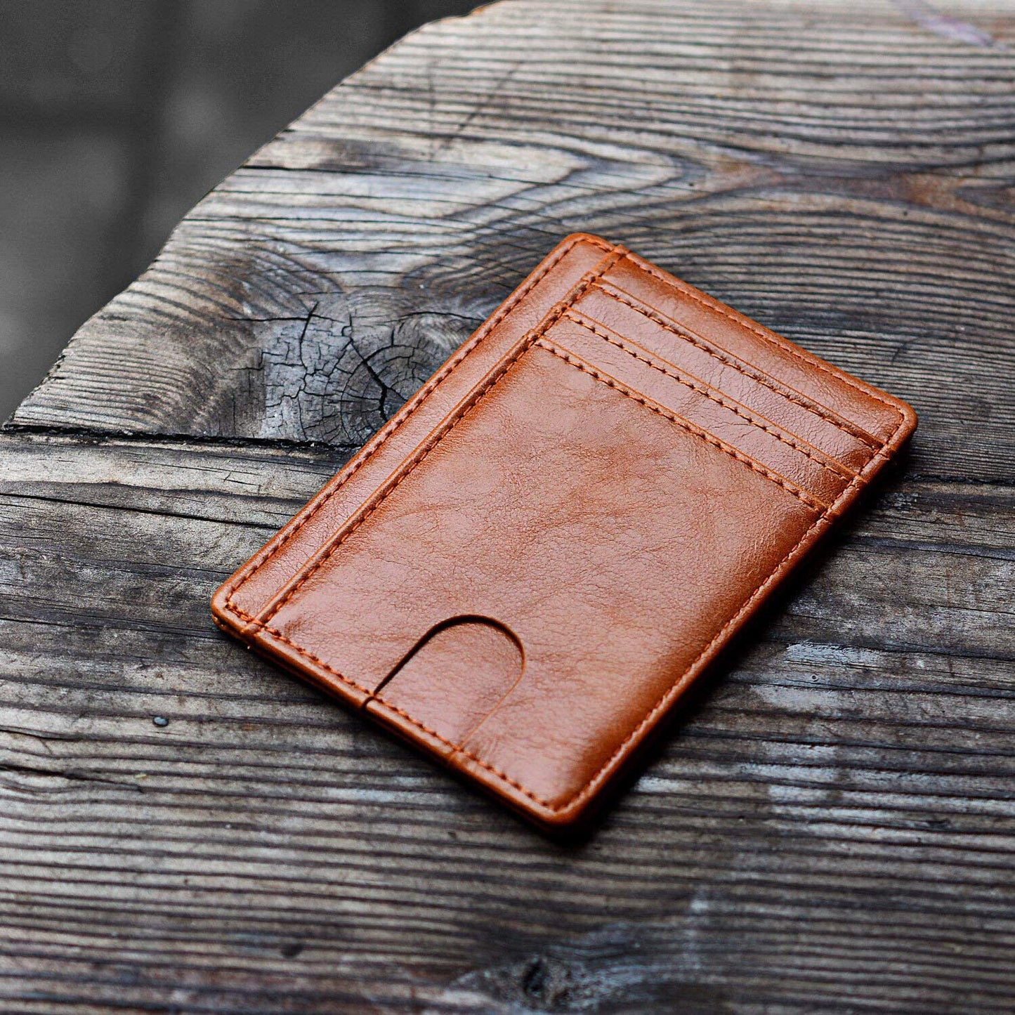 Men's RFID Blocking Leather Slim Wallet | Minimalist Credit Card Holder | Money & ID Storage | Unisex Fashion Purse | Holds up to 12 Cards