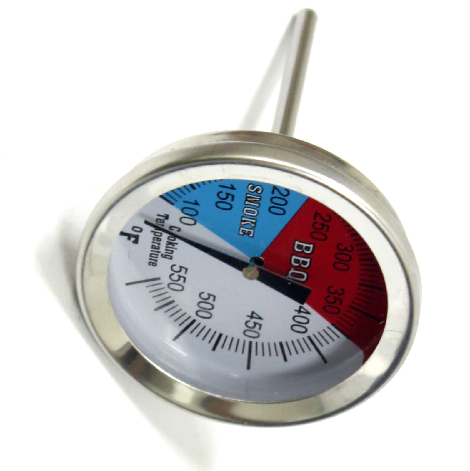 BBQ Smoker Grill Temperature Gauge | 2" Stainless Steel Waterproof Thermometer for Smoking, Grilling & Oven Use | Aluminium Plastic Kitchen Utensils