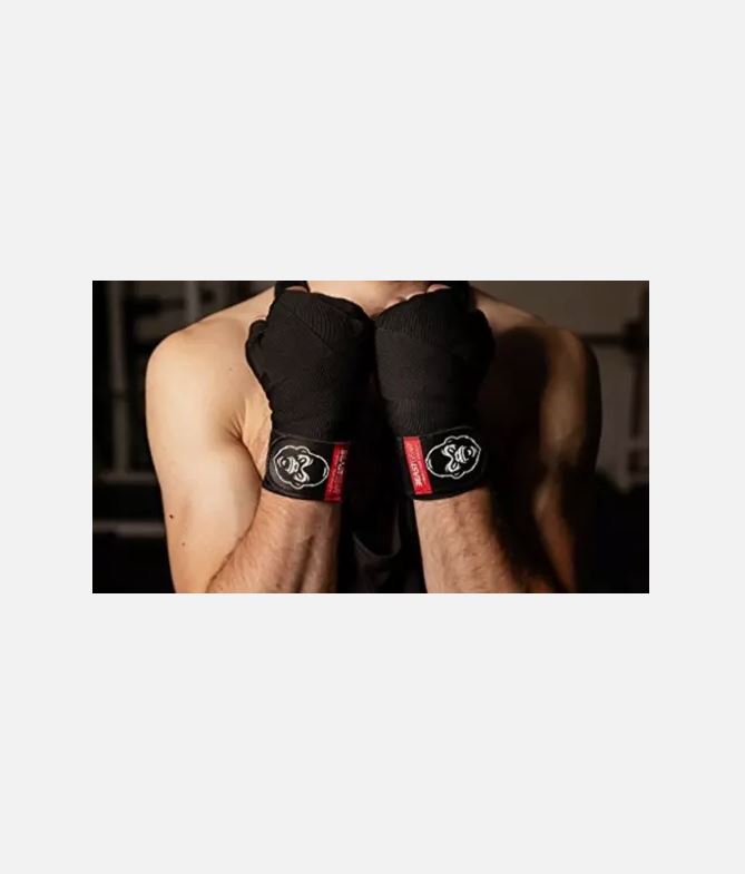 Boxing Wraps Hand Gloves for Kickboxing, MMA, & Martial Arts – Protect Knuckles, Wrists, & Fingers Durable Comfortable Elastic Wraps Velcro Secure Fit