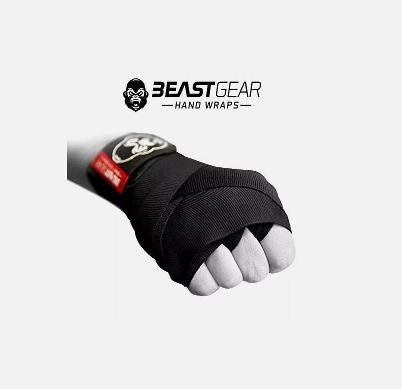 Boxing Wraps Hand Gloves for Kickboxing, MMA, & Martial Arts – Protect Knuckles, Wrists, & Fingers Durable Comfortable Elastic Wraps Velcro Secure Fit