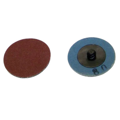 Twist-Lock Sanding Discs 5PC Set 2" Abrasive Discs in 40-180 Grit 20K RPM Heavy Duty Aluminum Oxide for Paint Removal & Hard-to-Reach Areas 3/8" Shank