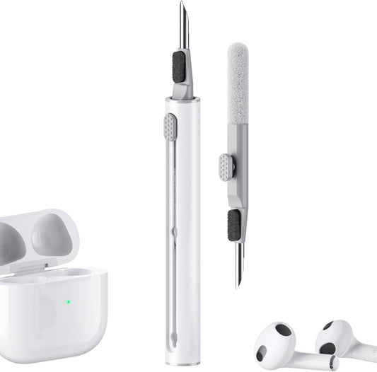 Multi-function Cleaning Pen Cleaner Kit for Airpods Pro 1 2 3 with Soft Brush. Metal Portable Button Compact