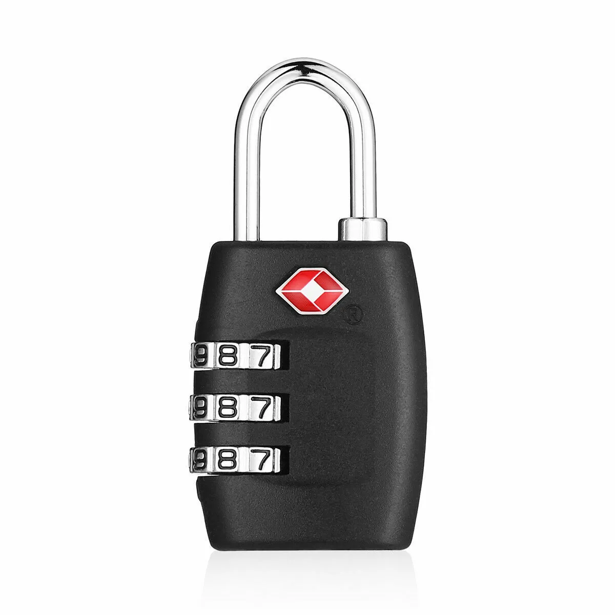 TSA Approved Luggage Lock – 3-Digit Combination Padlock, Durable Zinc Alloy, Resettable, Perfect for Suitcases, Gym Lockers, Travel & Security Needs