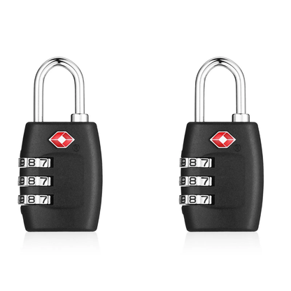 TSA Approved Luggage Lock – 3-Digit Combination Padlock, Durable Zinc Alloy, Resettable, Perfect for Suitcases, Gym Lockers, Travel & Security Needs