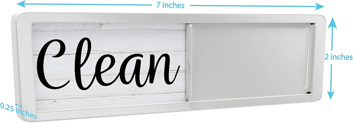 Kitchen Organizer Clean Dirty Dishwasher Magnet Sign Magnetic Backing for Dishwasher Slider