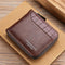 Men'S Wallet Carrken Style Leather, Zipped, Credit Card, Light Brown