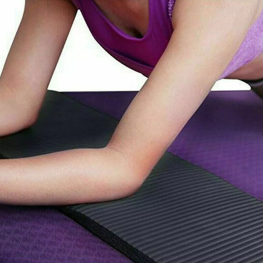 Non-Slip 15mm Thick Yoga Mat for Home Gym - Durable Pilates Floor Exercise Pad, Fitness Knee Cushion, Soft & Stable for Balance & Comfort