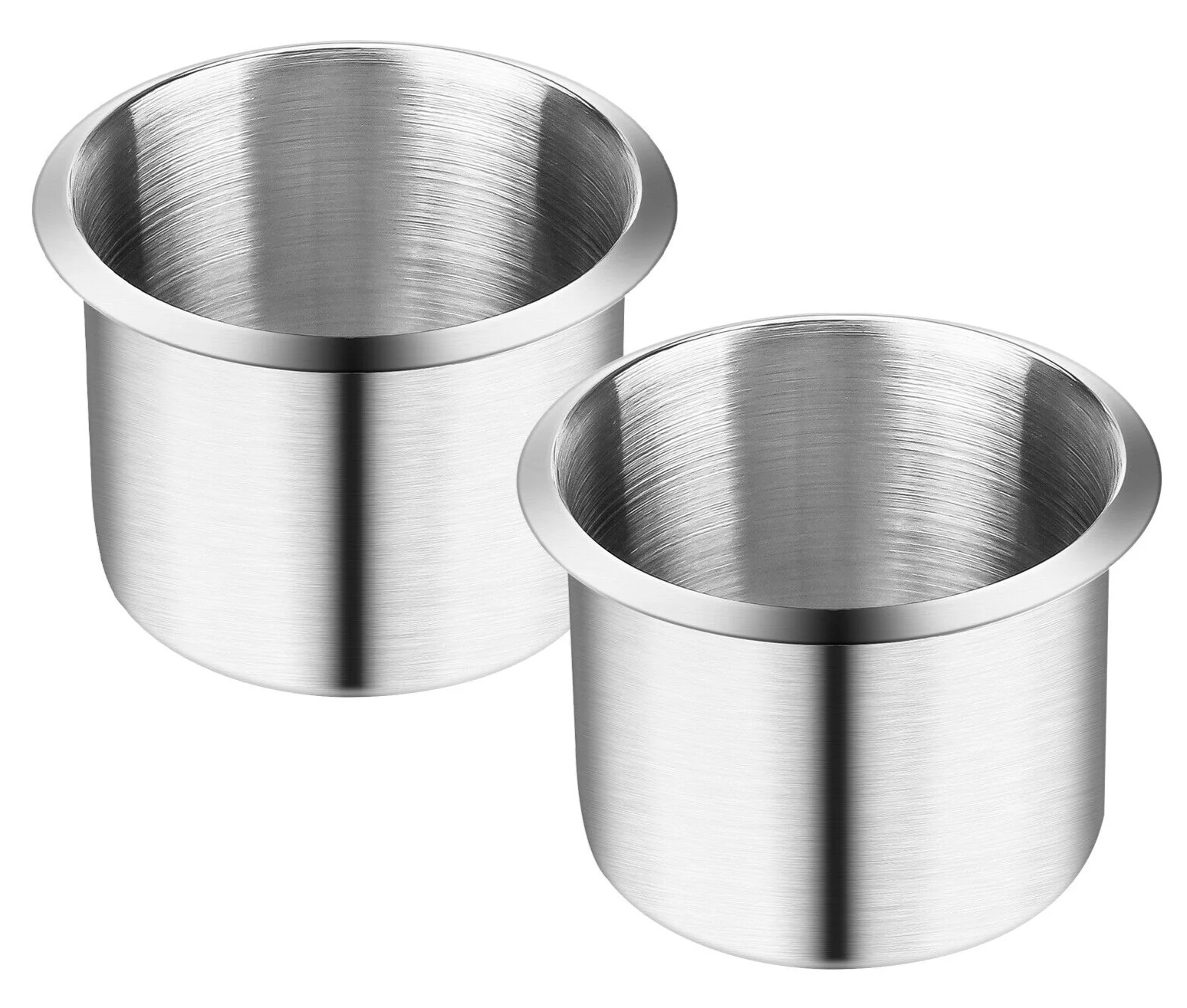 Stainless Steel Cup Holders for Boats & RVs, Durable 2PCS Drink Holder Mount for Cars, Trucks, Campers | Anti-Corrosion & Easy Install Upgrade