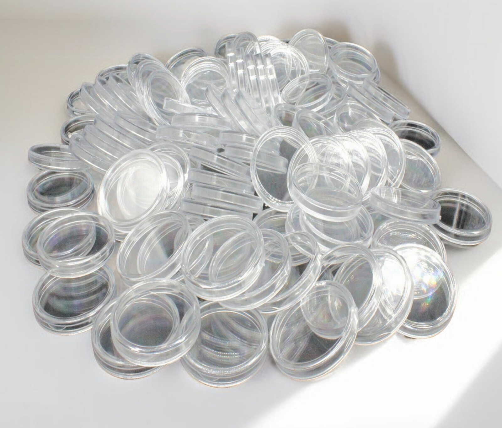 Coin Collecting Must-Have! 100PCS Clear Coin Capsules for Silver, Gold & More | 30mm Round Storage Case with EVA Gaskets Boxes Organiser Set Plastic