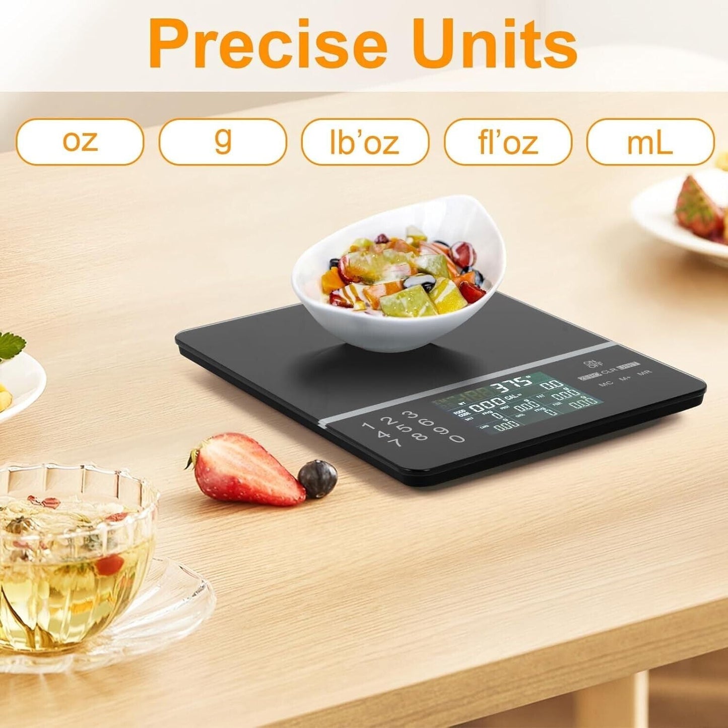 Food Scale with Nutritional Calculator, Digital Display Nutrition Calorie Cal... Kitchen Measuring