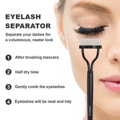 make up solutions  LashComb Mascara Separator Eyelash Tool Stainless Steel FineTeeth Clump Remover Beauty Essentials Makeup Must Have