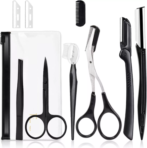 make up solutions EyebrowKit PrecisionTrimmer Tweezers Scissors BrowShaping GroomingTool MakeupEssentials BeautyMustHave