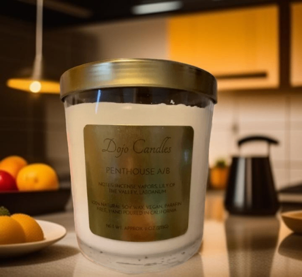 DOJO Penthouse Scented Candle Cire Trudon Spiritus Sancti 9 Oz/255 G Strong Throw Soy Wax Double Wick High-End Home Fragrance Vegan Gift - Freshener