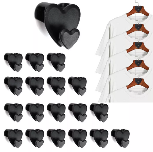 love hanger 18Pcs Space Triangles Clothes Hanger Connectors Hooks for Organizer Closet Space-Saving Hanger 