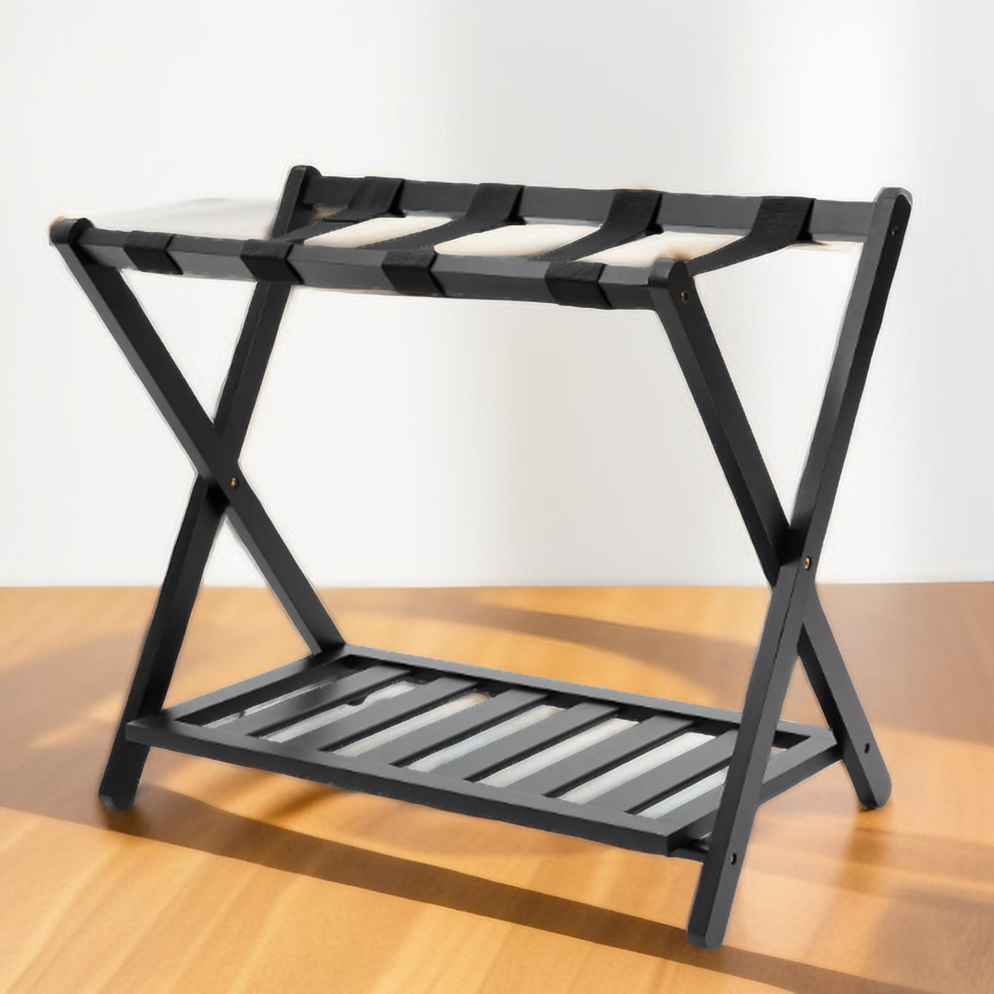 david yurman luggage rack Folding Bamboo Luggage Rack Portable Suitcase Stand Travel-Friendly Durable & Space-Saving for Home & Hotel