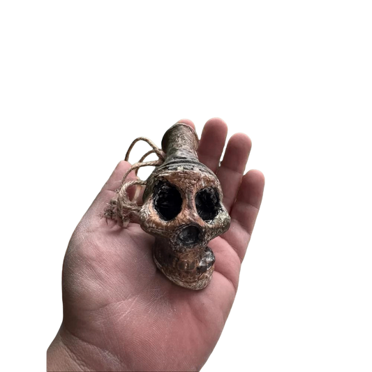 aztec death whistle, Mexican Death Whistle - Authentic Aztec Skull Whistle, Super Loud & Scary Sound, Handmade Ceramic Mayan War Whistle for Pranks