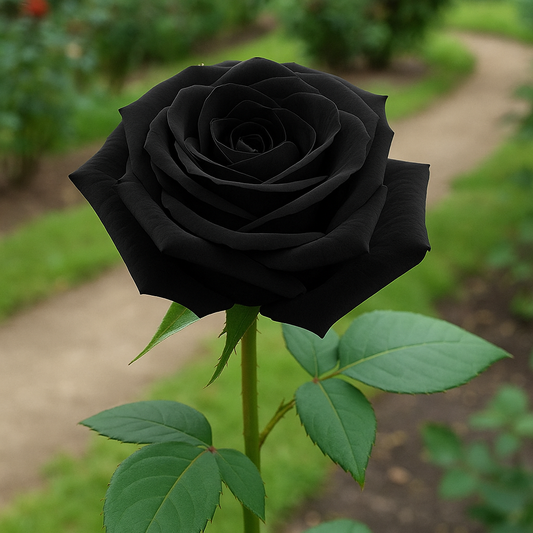Black Rose Seeds - Grow Stunning Dark Hybrid Roses Like Black Baccara & Black Magic | High Germination Rate | Garden Flower Seeds for Unique Blooms