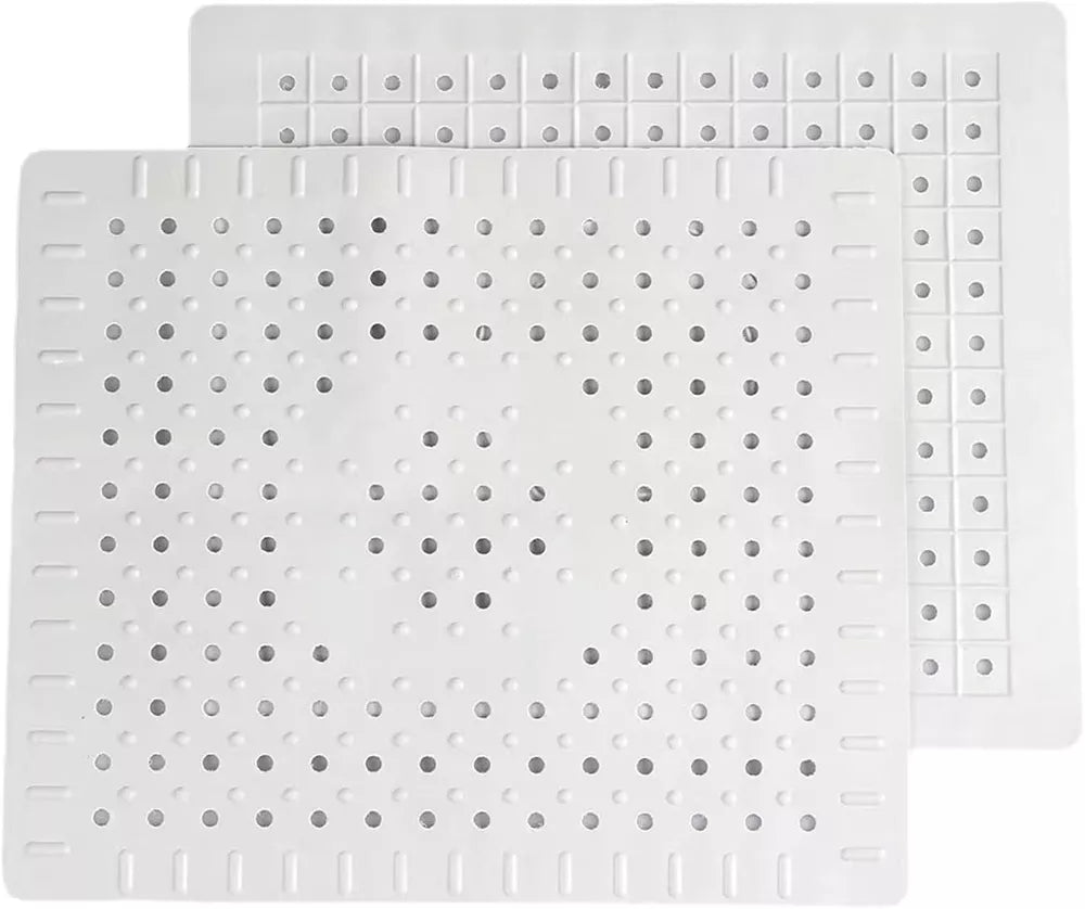 Kitchen Sink Mat 2 Pack - Non-Slip Rubber Protector 10"x12", Drain Pad to Prevent Scratches & Breaks, Durable Sink Liner for Dishes & Glassware