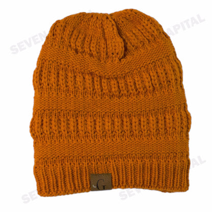 Women'S Men Knit Slouchy Baggy Beanie Oversize Winter Hat Ski Fleece Slouchy Cap