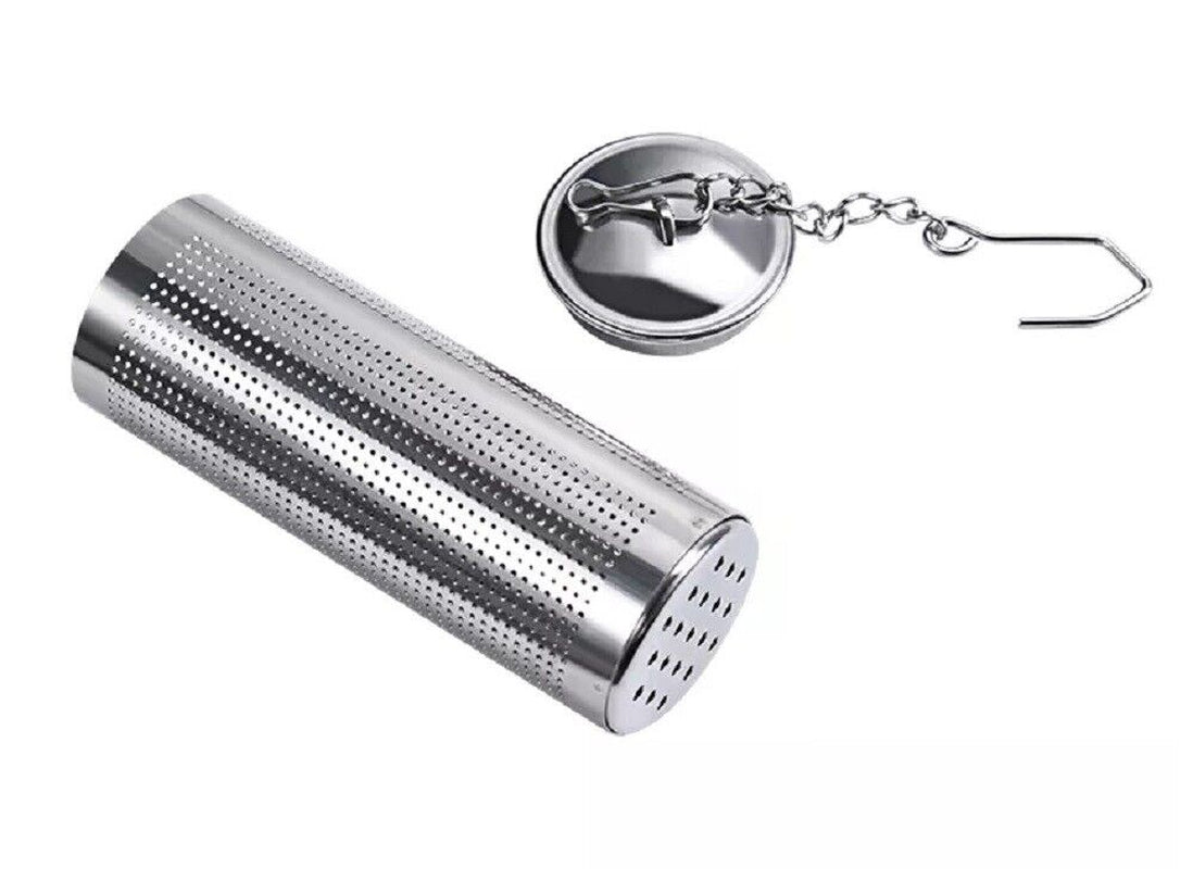 2 Pcs Stainless Steel Tea Infuser Strainer Set - Fine Mesh Ball with Chain Hook