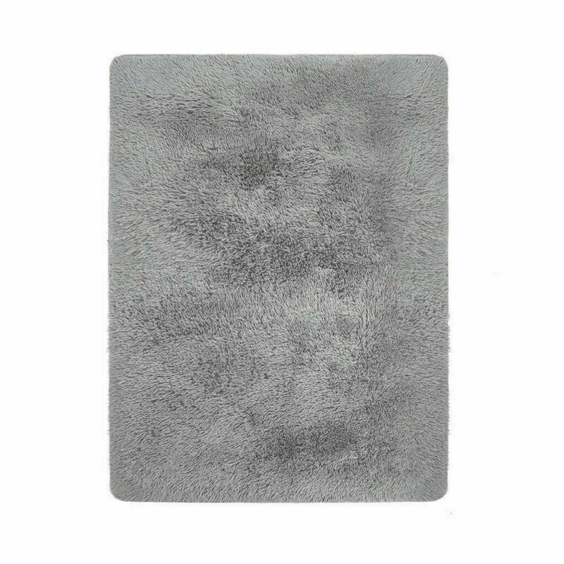 Fluffy Rugs Anti-Skid Shaggy Area Rug Dining Room Carpet Floor Mat Home Bedroom