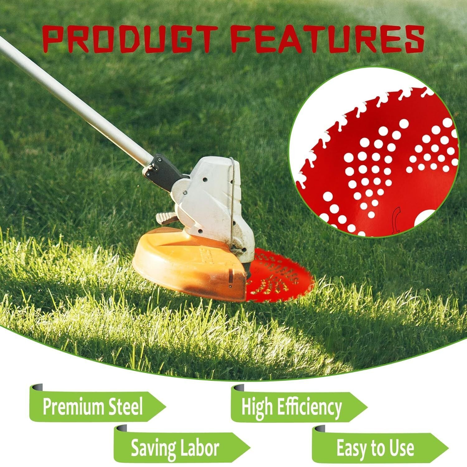 9"X 36 Teeth Carbide Tipped Blade Kit for Brush Cutter Trimmer Weed Eater 2 Pack
