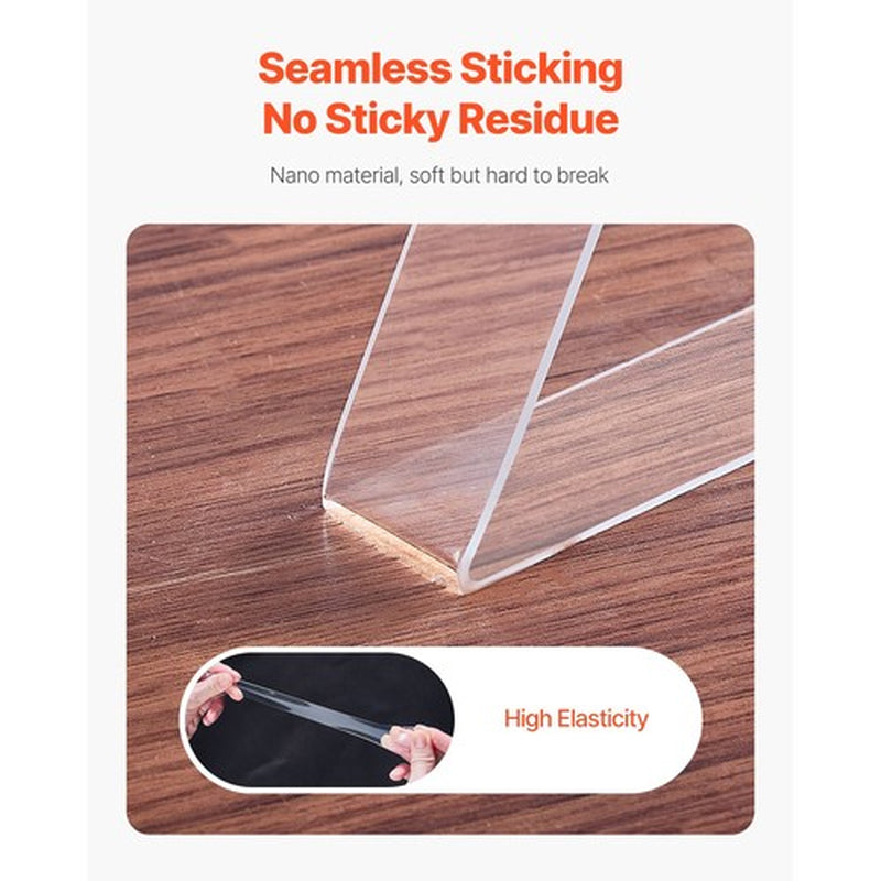 Uimoso Double Sided Tape Heavy Duty 16 Ft Long Nano Mounting Tape Clear Wall Car