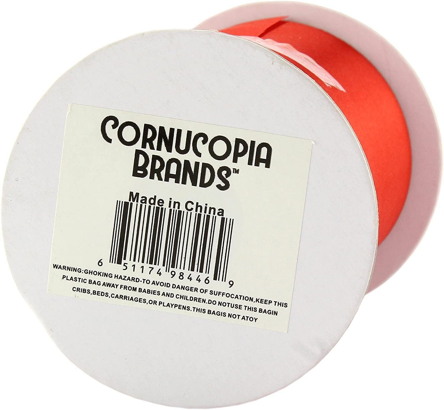4" Wide Red Satin Ribbon, 10 Yards; Craft Ribbon for Christmas, Valentine, Gift