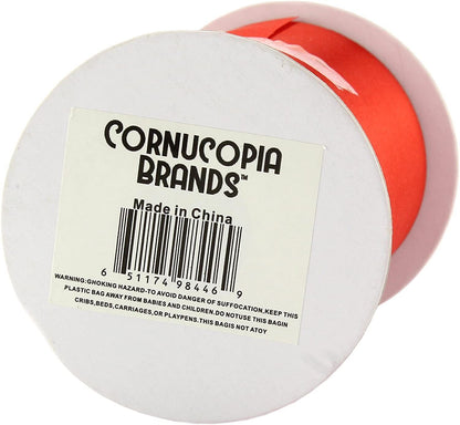 4" Wide Red Satin Ribbon, 10 Yards; Craft Ribbon for Christmas, Valentine, Gift