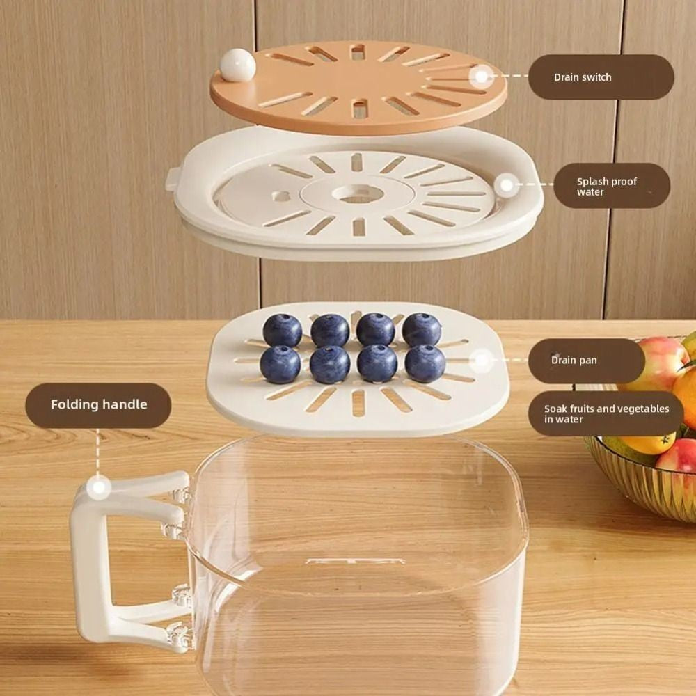 2-In-1 Draining and Preservation Basket Multifunctiona