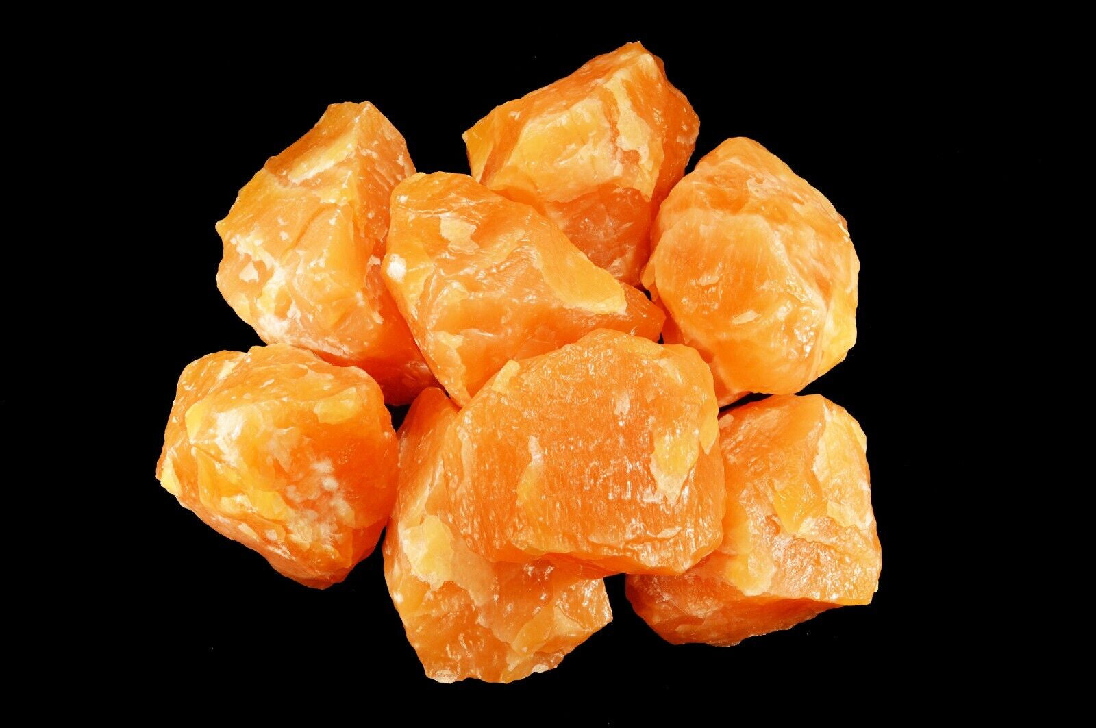 ORANGE CALCITE 4"-5" 2 Lb Large Rock Mineral Specimen Healing Crystal Kidz Rocks