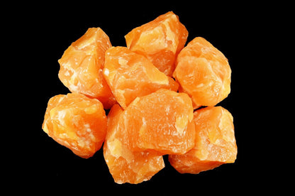 ORANGE CALCITE 4"-5" 2 Lb Large Rock Mineral Specimen Healing Crystal Kidz Rocks