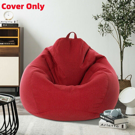 Large Bean Bag Chair Cover | Indoor Lounger for Adults & Kids | Soft, Comfortable Couch Sofa Cover | Relaxing, Stylish Beanbag for Home & Dorm