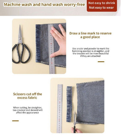 DIY 10M Iron-On Hemming Tape – No-Sew Clothing Repair Solution for Pants, Skirts, Dresses & Curtains – Self-Adhesive Fabric Fusing Tape for Easy Fixes