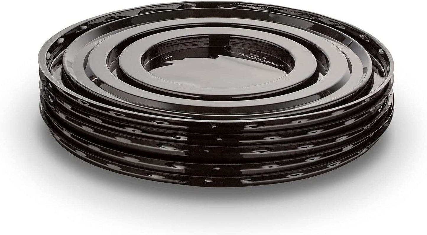 MT Products Plastic Cake Container with Clear Dome Cover 6" round - Pack of 5