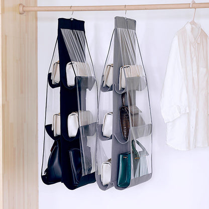 Bag Organizer Hanging Handbag Organizer Storage Artifact Bag Dust-proof Cover Wardrobe Pocket