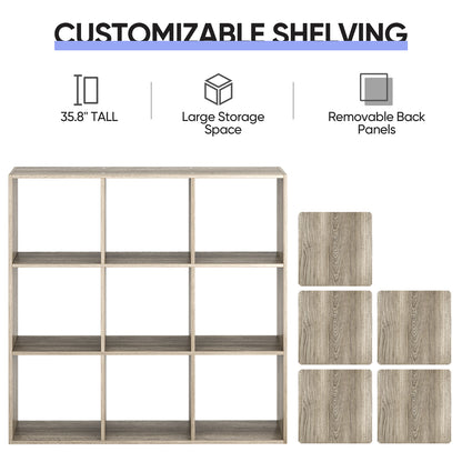 9-Cube Closet Organizer Storage Shelves save Space Bookshelves Home Sturdy