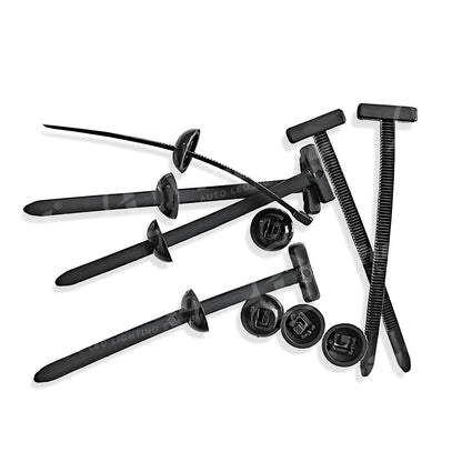 50PCS Nylon Universal Cable Tie Buckle Self-Locking Nylon Zip Ties Holder NEW
