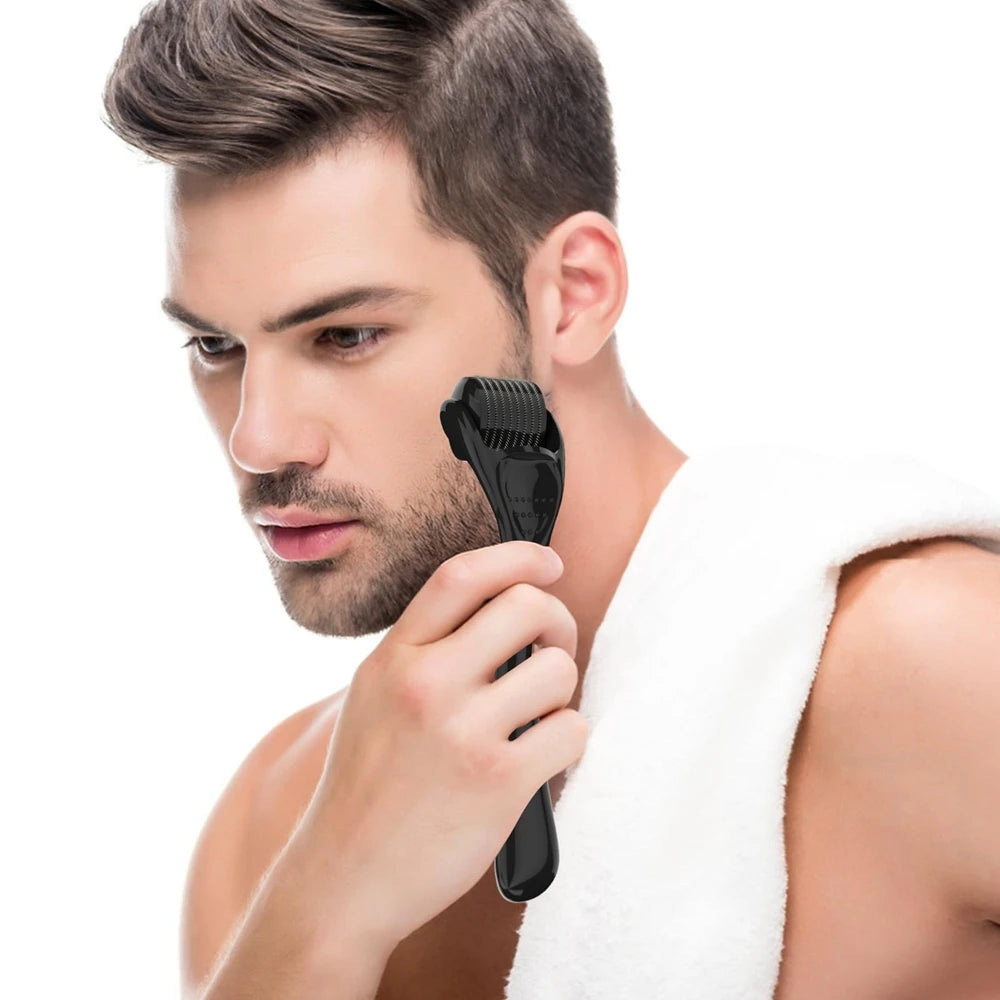 Beard Derma Roller for Hair Loss Beard Growth 0.25MM Titanium Derma Roller Micro